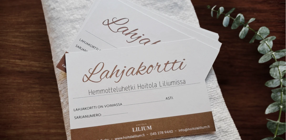 Kuvituskuva lahjakortista